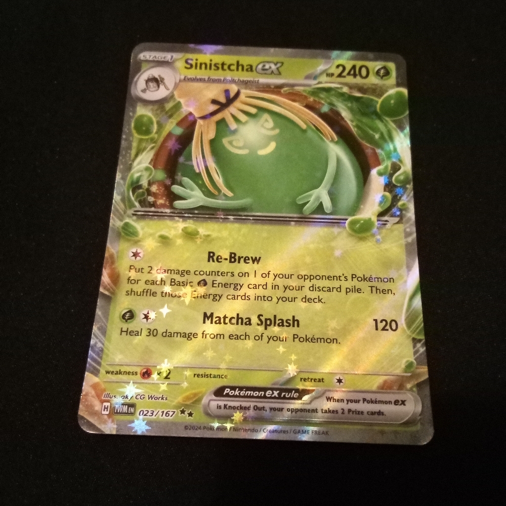 Pokemon Sinistcha ex 023/167 Twilight Masquerade Double Rare Holo